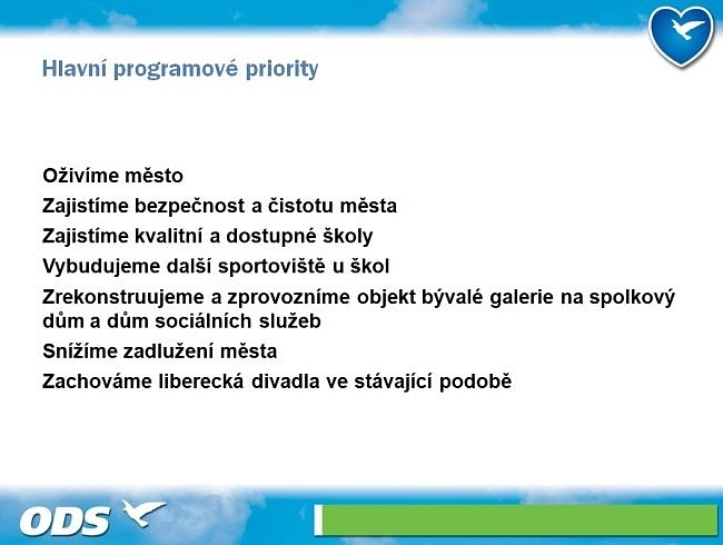 Volební program ODS Liberec