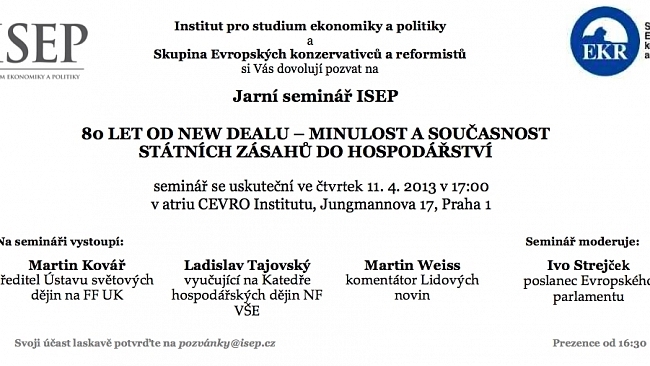 Pozvánka na Seminář ISEP 11.4.2013 