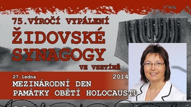 Uctění památky holocaustu ve Vsetíně