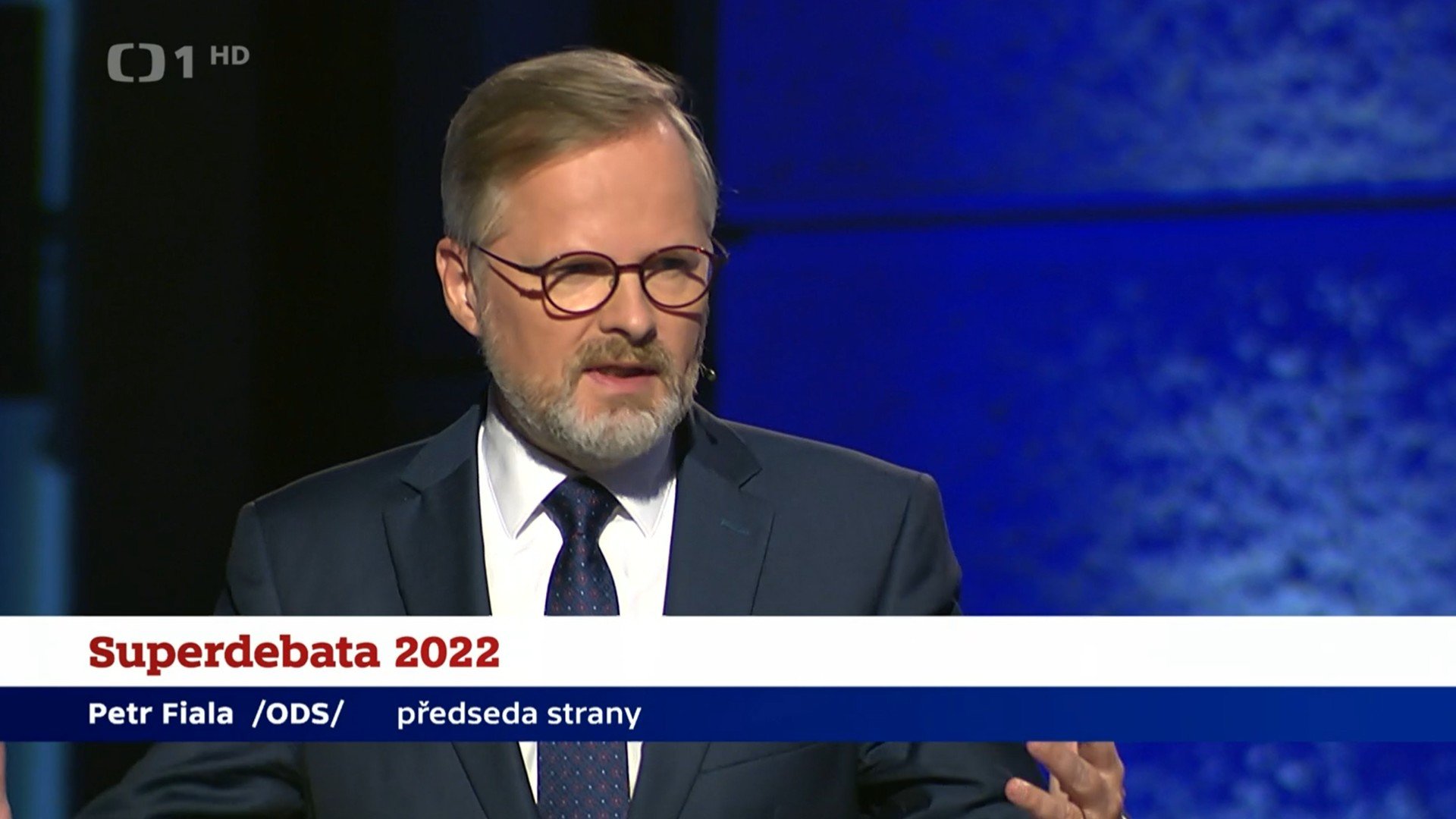 Petr Fiala: Superdebata České televize 2022: Závěrečná výzva voličům před komunálními a senátními volbami