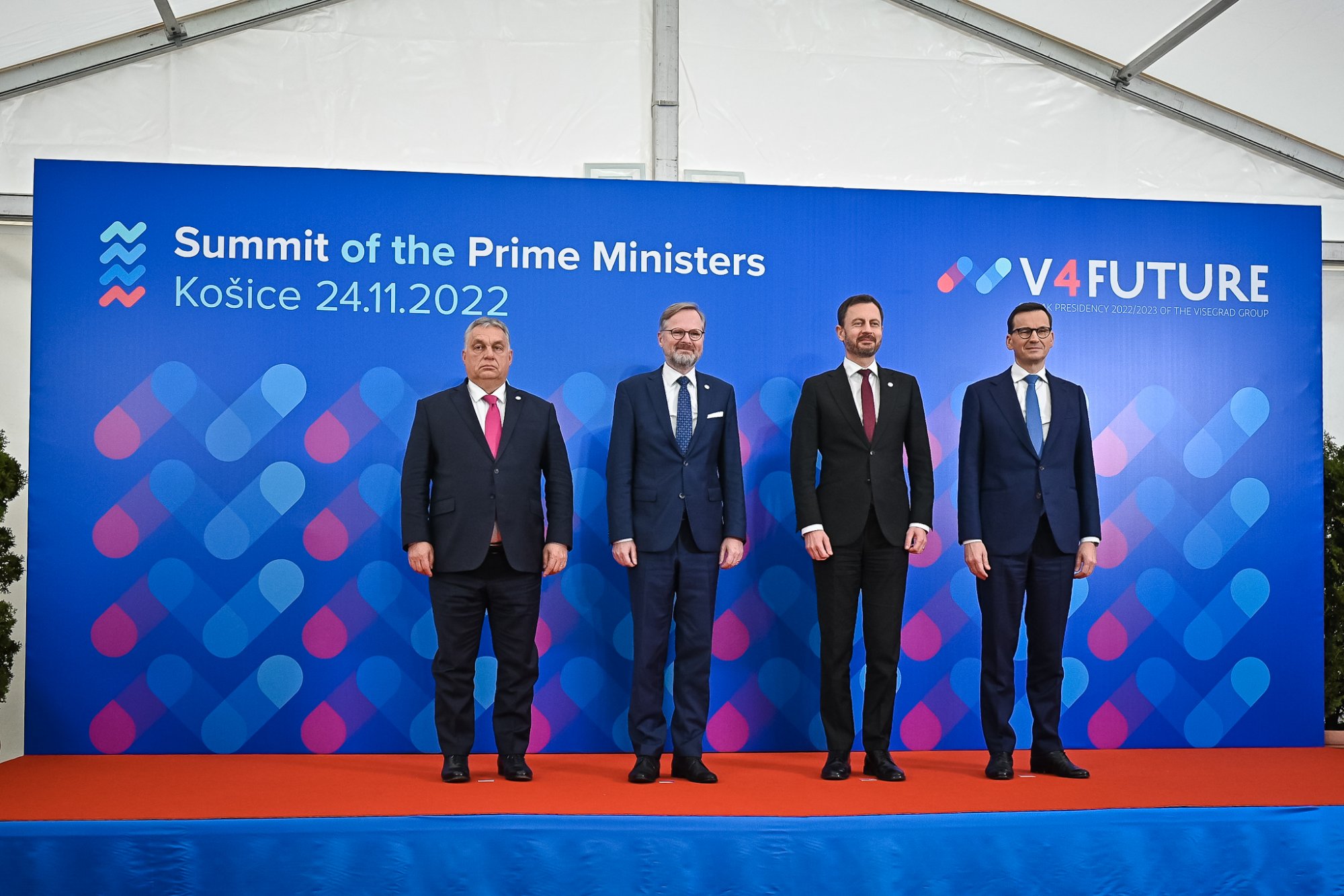 Premiér Fiala se v Košicích zúčastnil jednání předsedů vlád zemí V4