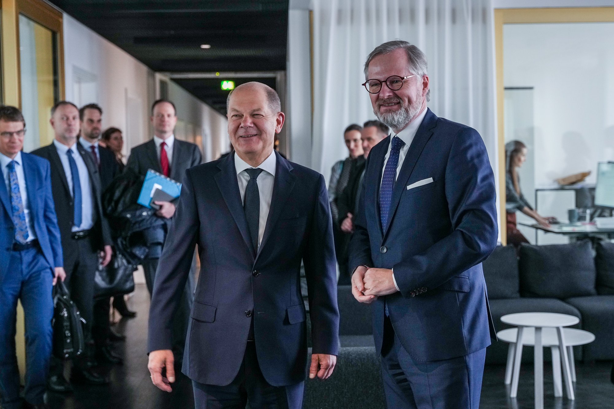 Premiér Fiala jednal v Berlíně s německým kancléřem Scholzem o energetické spolupráci
