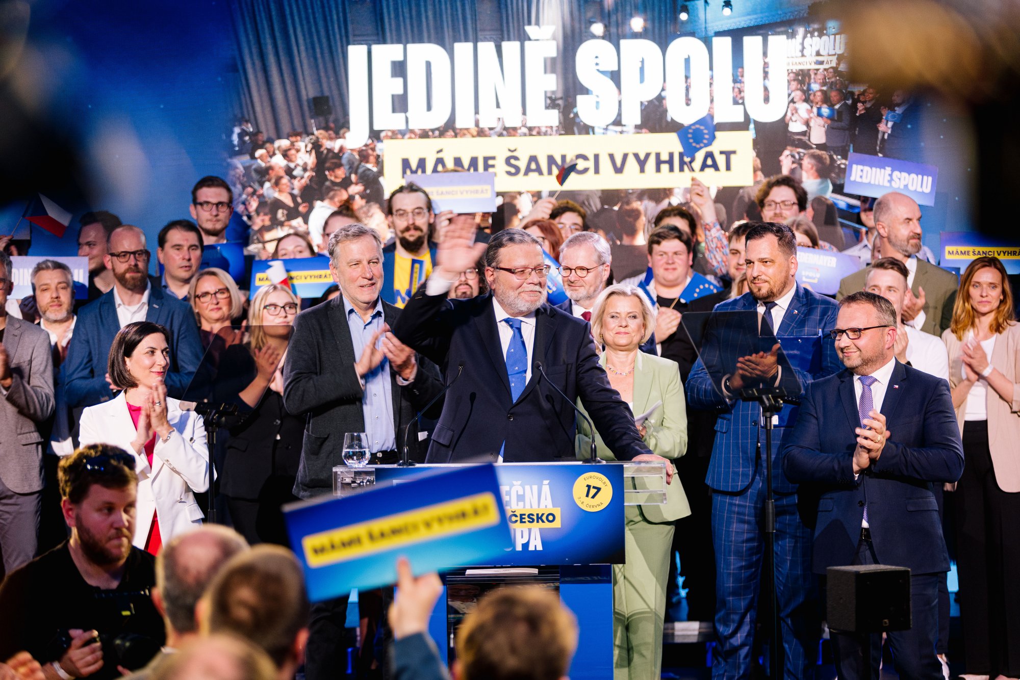 Projev lídra eurokandidátky Alexandra Vondry na zahájení horké fáze kampaně koalice SPOLU před evropskými volbamil