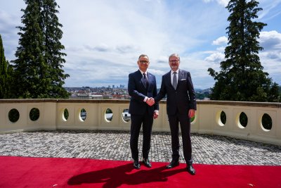 Premiér Fiala jednal s polským prezidentem Dudou a ocenil jeho přínos k posílení česko-polských vztahů