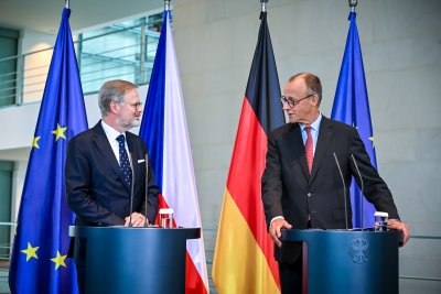 Premiér Petr Fiala jednal v Berlíně s kancléřem Friedrichem Merzem zejména o dopravní infrastruktuře