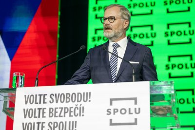 Projev premiéra Petra Fialy na zahájení horké fáze kampaně před volbami do Poslanecké sněmovny