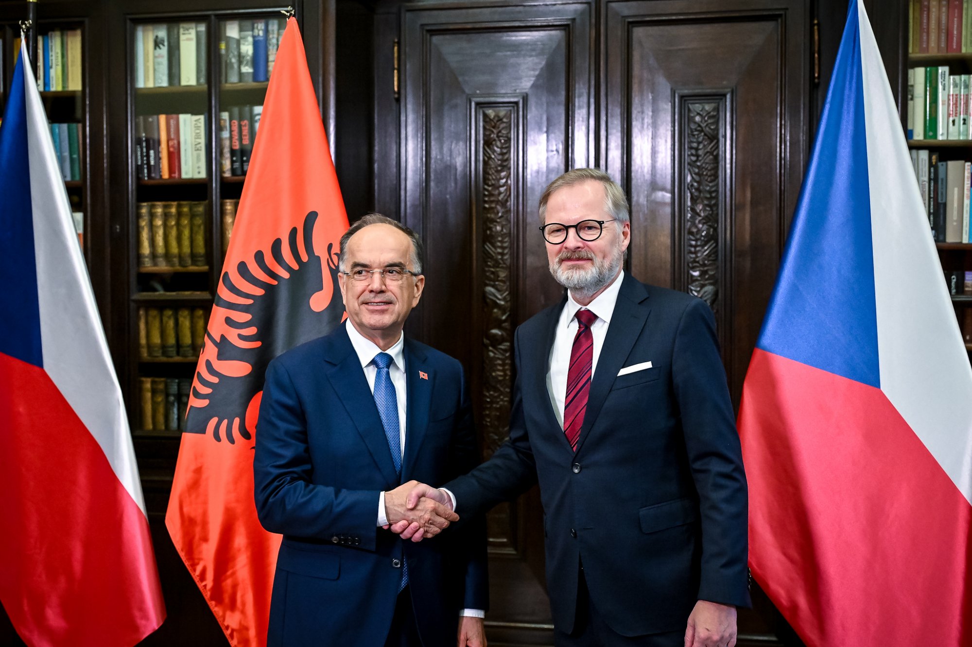 Premiér Fiala jednal s prezidentem Albánské republiky Bajramem Begajem